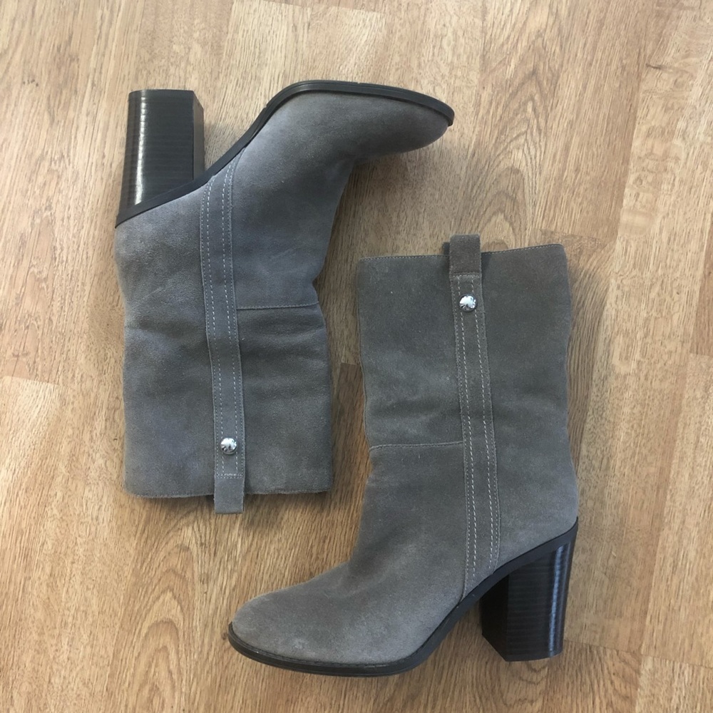 👢Nine West Suede Gray Boot